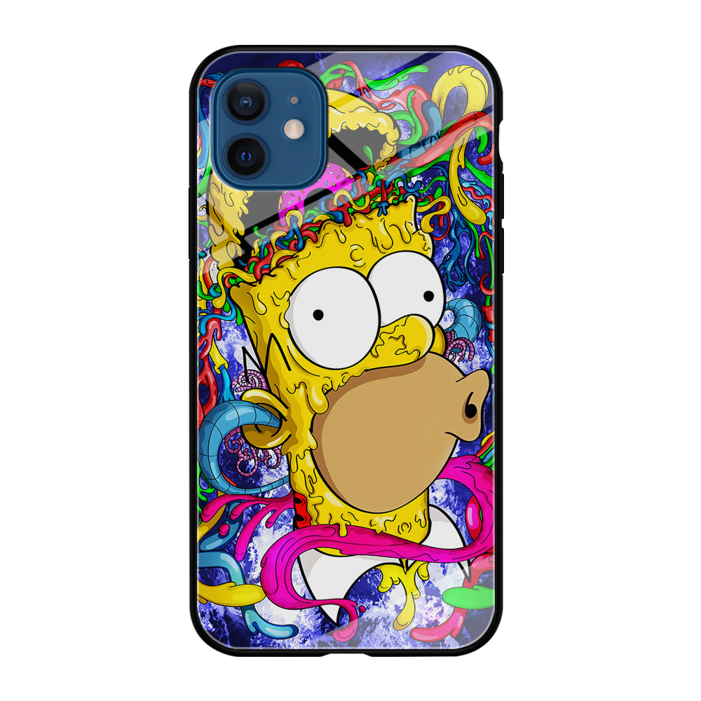Simpson Homer Abstract iPhone 12 Case-Phone Case-Tempered Glass Case-Altracase