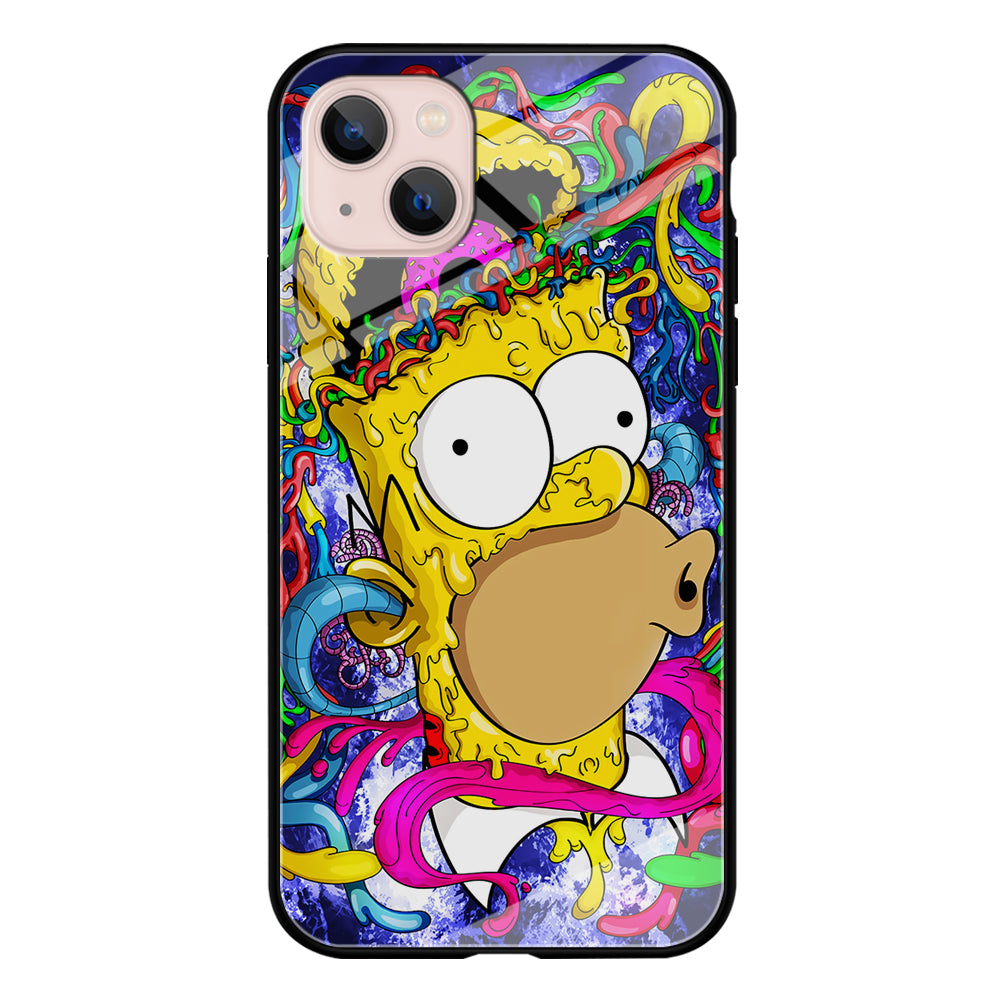 Simpson Homer Abstract iPhone 13 Mini Case-Phone Case-Tempered Glass Case-Altracase