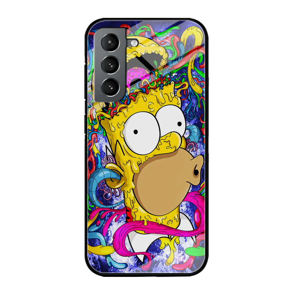Simpson Homer Abstract Samsung Galaxy S23 Plus Case-Phone Case-Tempered Glass Case-Altracase