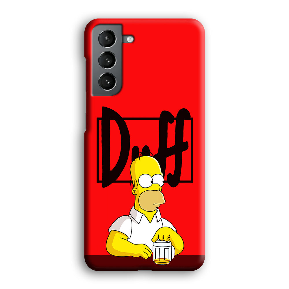 Simpson Homer Duff Red Samsung Galaxy S23 Case-Phone Case-3D Case-Altracase