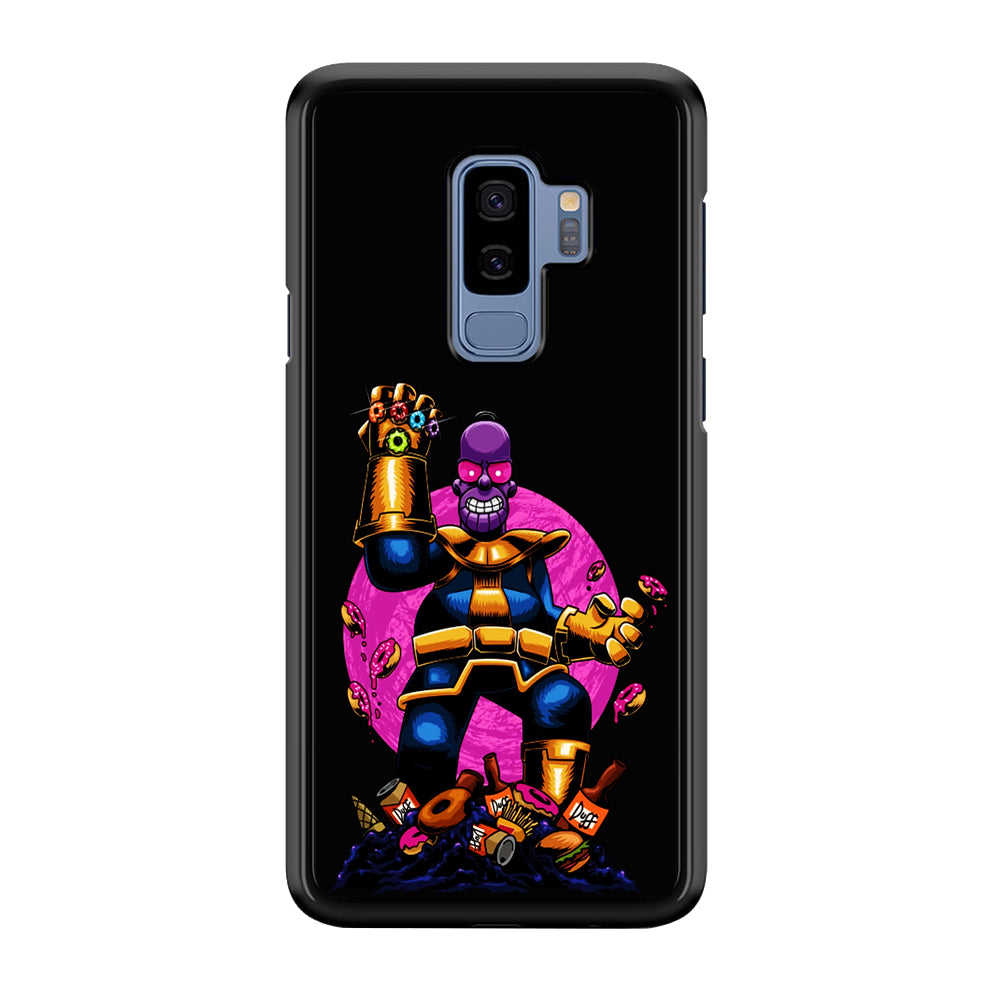 Simpson Homer Thanos Samsung Galaxy S9 Plus Case-Phone Case-Rubber Black (2D Case)-Altracase