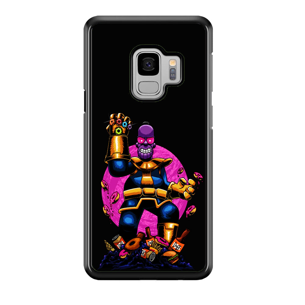 Simpson Homer Thanos Samsung Galaxy S9 Case-Phone Case-Rubber Black (2D Case)-Altracase
