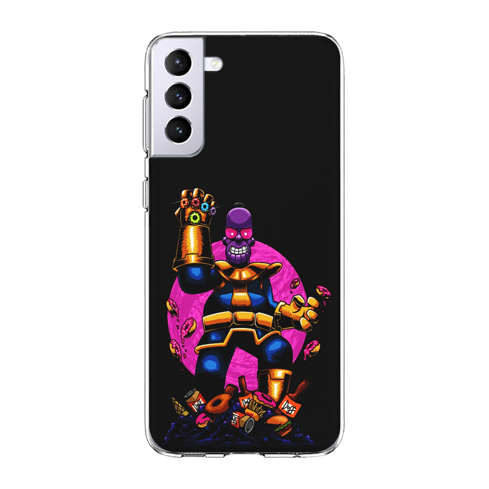 Simpson Homer Thanos Samsung Galaxy S23 Plus Case-Phone Case-Clear Soft Case-Altracase
