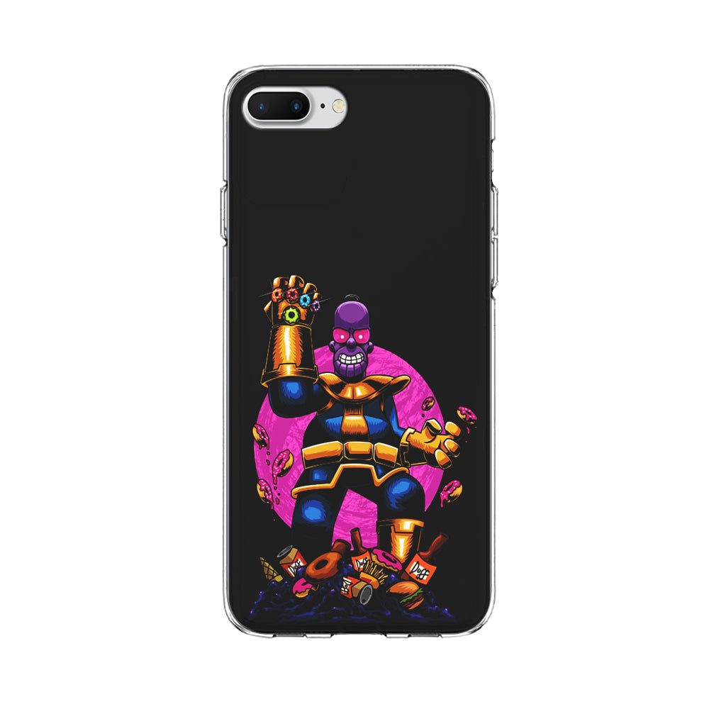 Simpson Homer Thanos iPhone 8 Plus Case-Phone Case-Clear Soft Case-Altracase