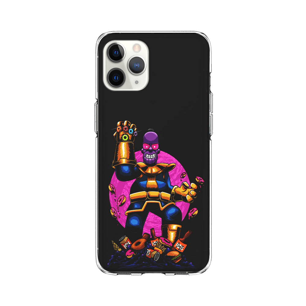 Simpson Homer Thanos iPhone 11 Pro Max Case-Phone Case-Clear Soft Case-Altracase