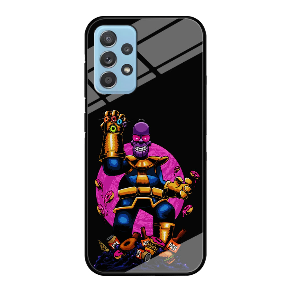 Simpson Homer Thanos Samsung Galaxy A72 Case-Phone Case-Tempered Glass Case-Altracase