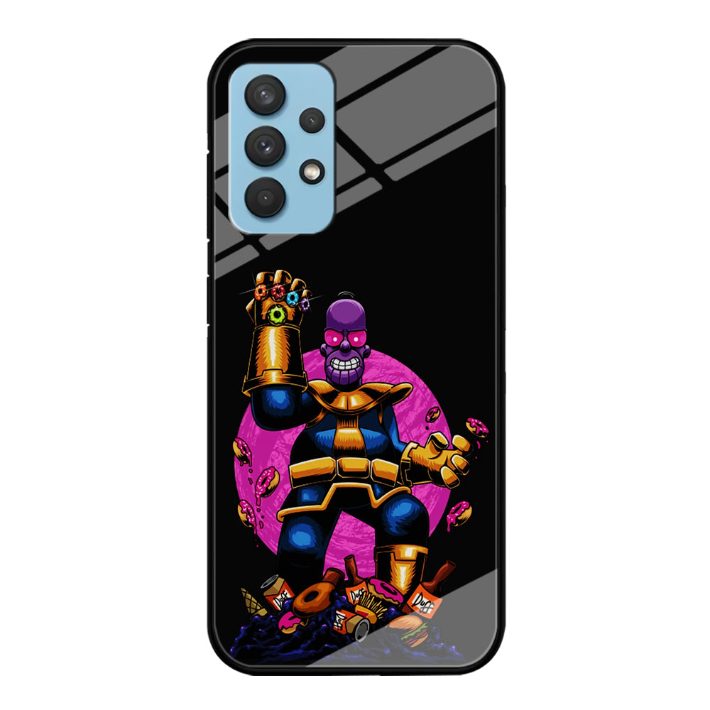 Simpson Homer Thanos Samsung Galaxy A32 Case-Phone Case-Tempered Glass Case-Altracase