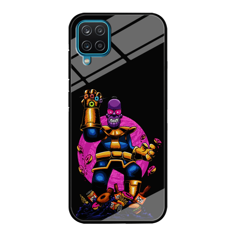 Simpson Homer Thanos Samsung Galaxy A12 Case-Phone Case-Tempered Glass Case-Altracase