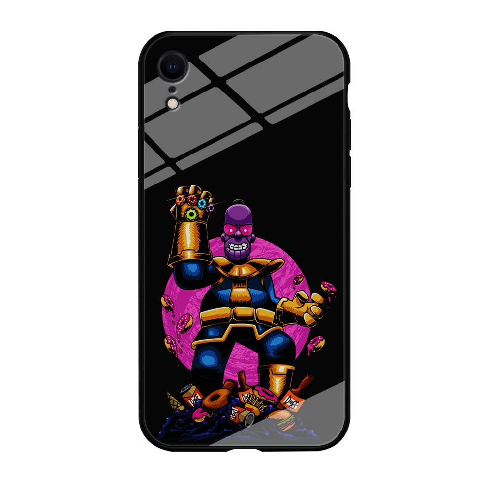 Simpson Homer Thanos iPhone XR Case-Phone Case-Tempered Glass Case-Altracase