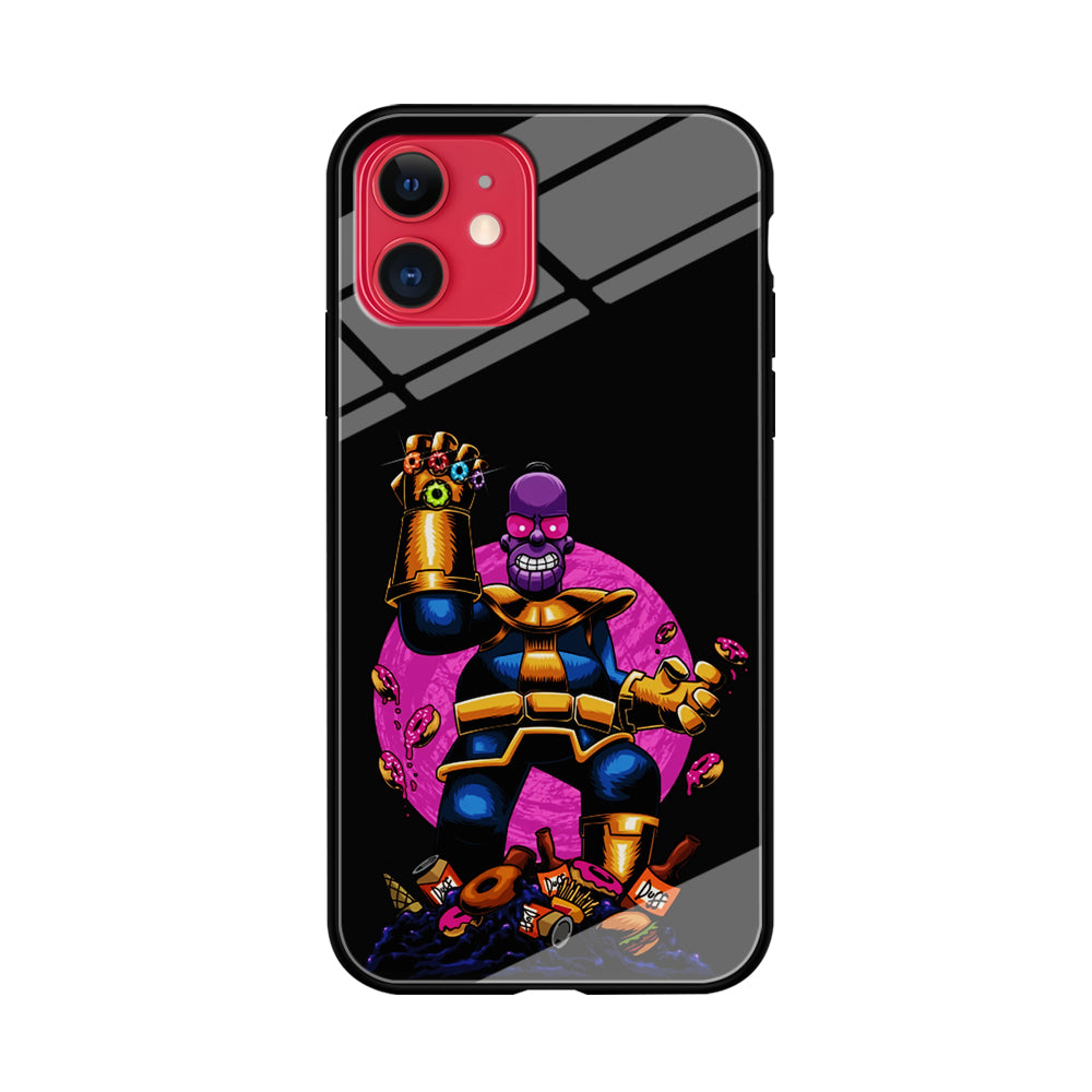 Simpson Homer Thanos iPhone 11 Case-Phone Case-Tempered Glass Case-Altracase