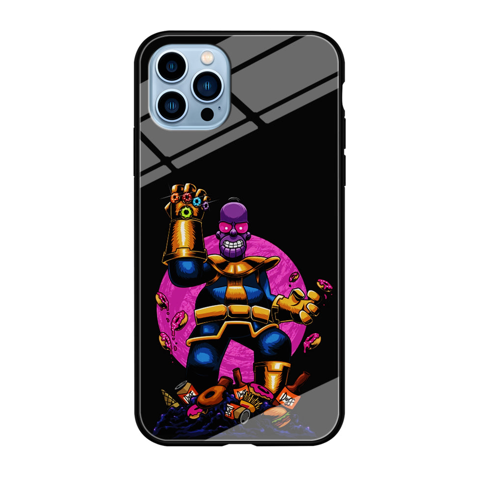 Simpson Homer Thanos iPhone 12 Pro Max Case-Phone Case-Tempered Glass Case-Altracase