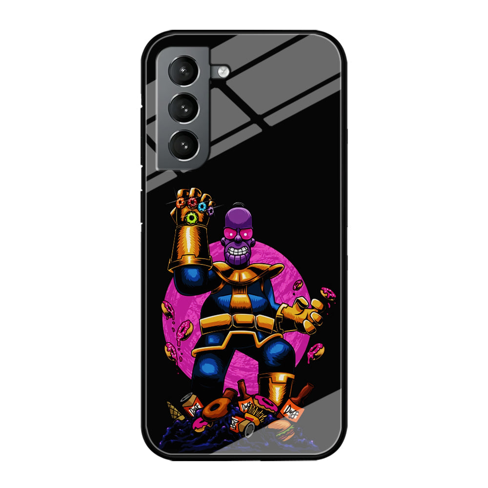 Simpson Homer Thanos Samsung Galaxy S23 Case-Phone Case-Tempered Glass Case-Altracase