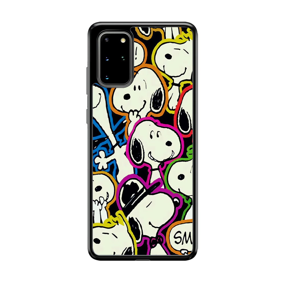 Snoopy Doodle Samsung Galaxy S20 Plus Case-Phone Case-Tempered Glass Case-Altracase