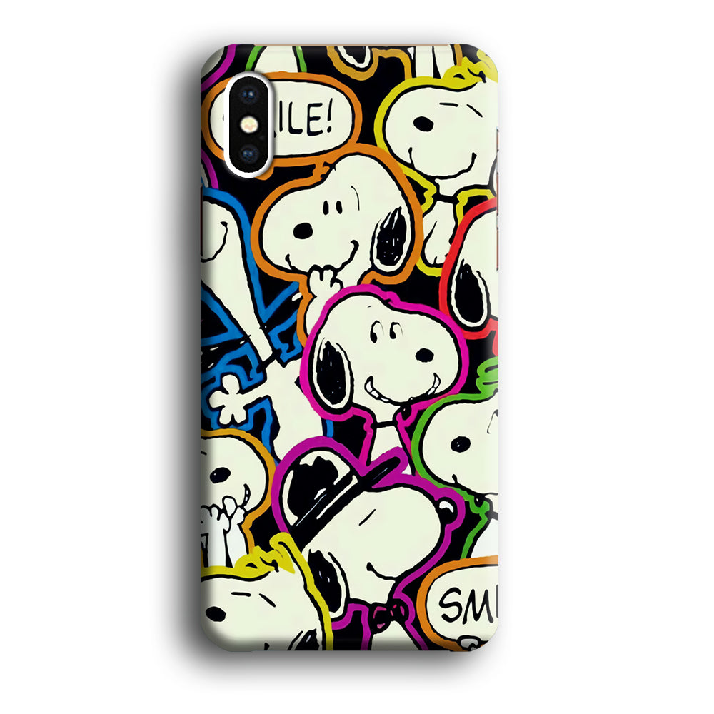 Snoopy Doodle iPhone Xs Case-Phone Case-3D Case-Altracase