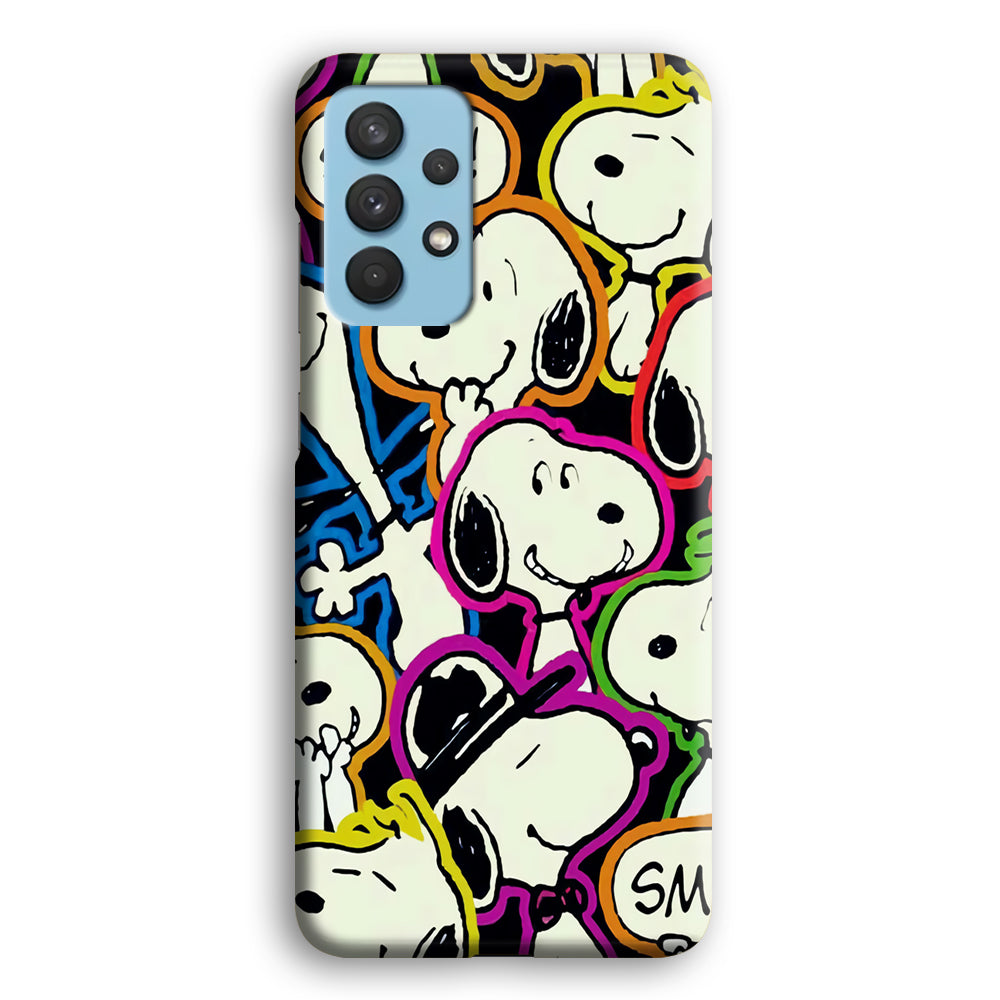 Snoopy Doodle Samsung Galaxy A32 Case-Phone Case-3D Case-Altracase