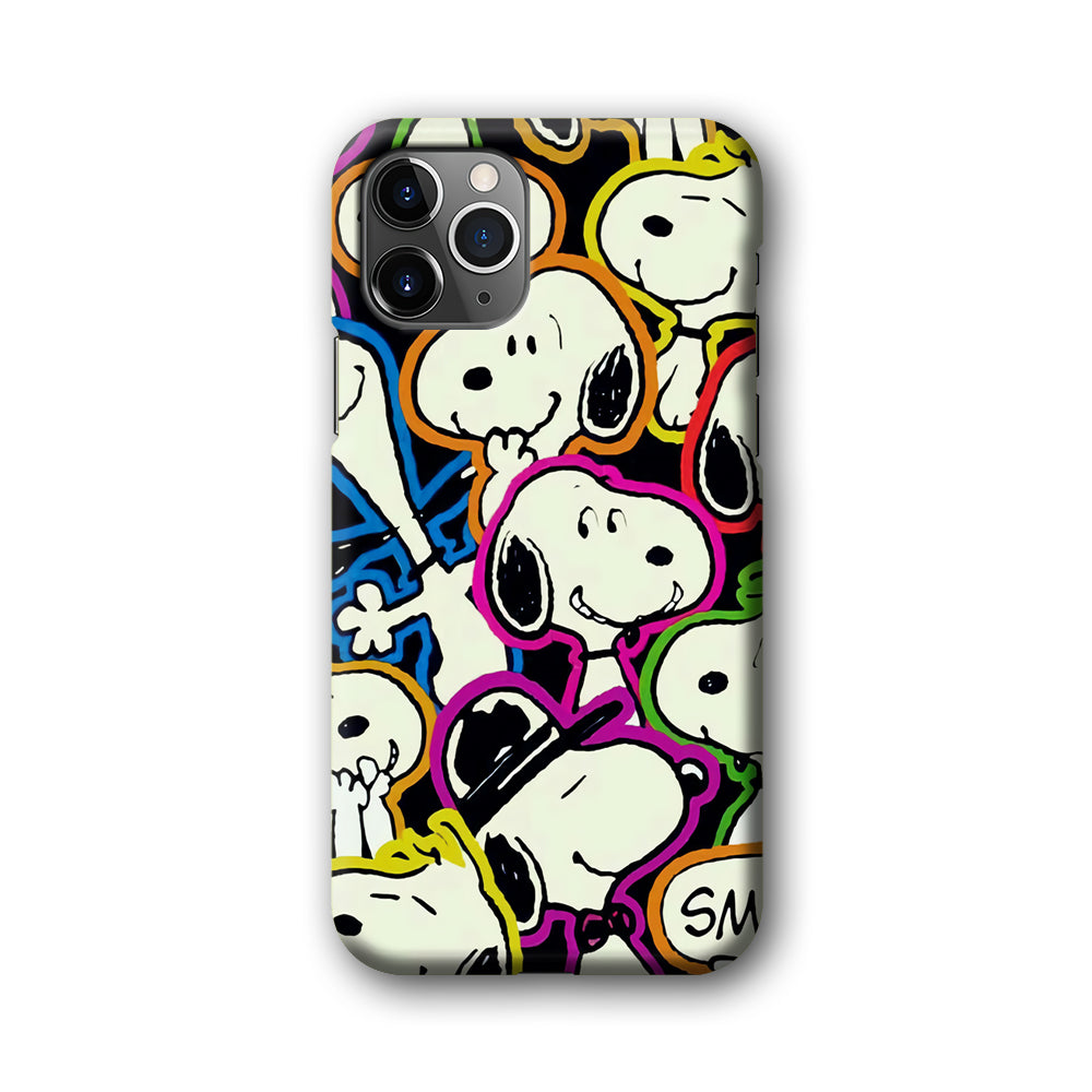 Snoopy Doodle iPhone 11 Pro Max Case-Phone Case-3D Case-Altracase