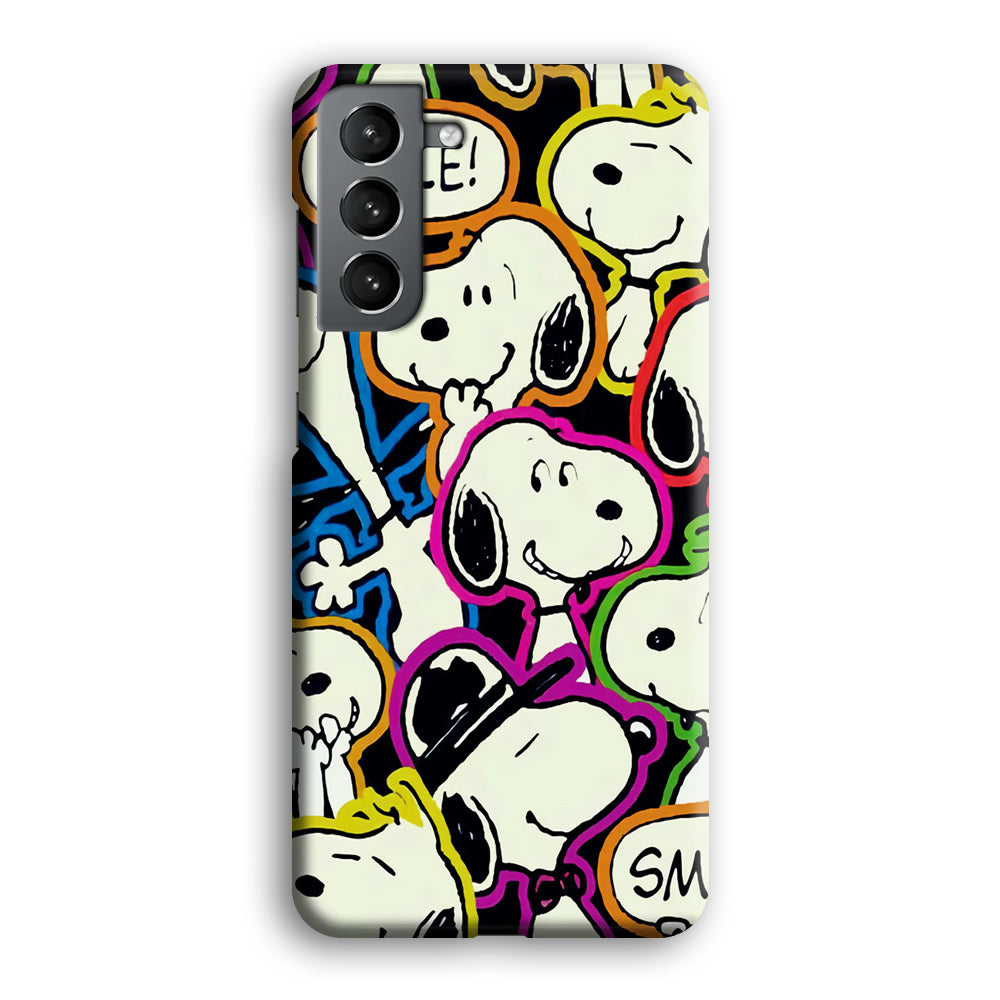 Snoopy Doodle Samsung Galaxy S23 Case-Phone Case-3D Case-Altracase
