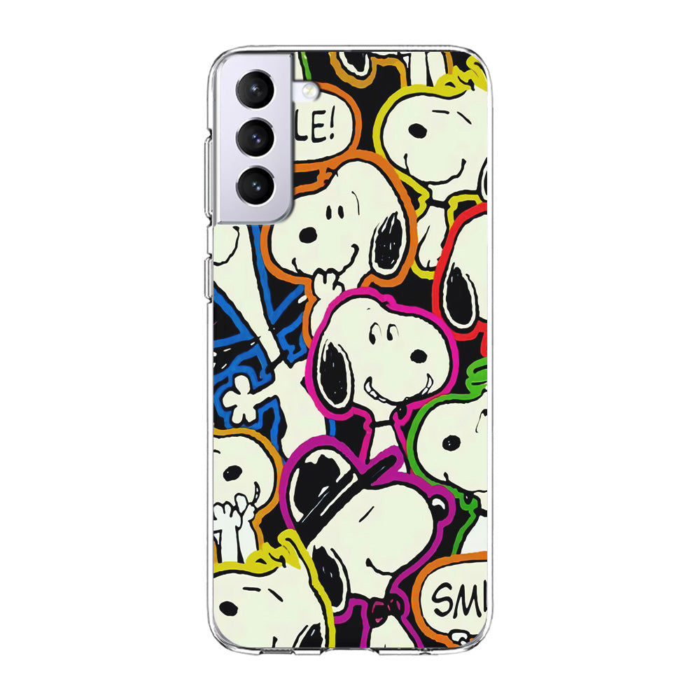 Snoopy Doodle Samsung Galaxy S23 Case-Phone Case-Clear Soft Case-Altracase
