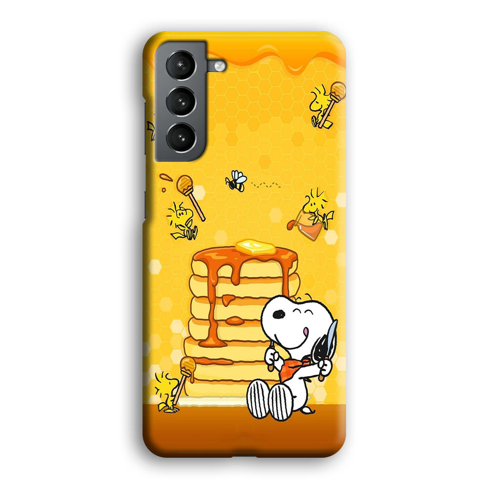 Snoopy Eats Honey Samsung Galaxy S24 Plus Case-Phone Case-3D Case-Altracase