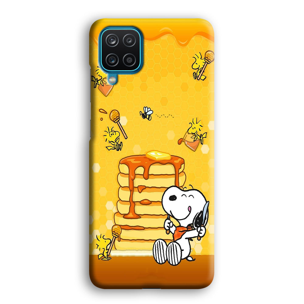 Snoopy Eats Honey Samsung Galaxy A12 Case-Phone Case-3D Case-Altracase