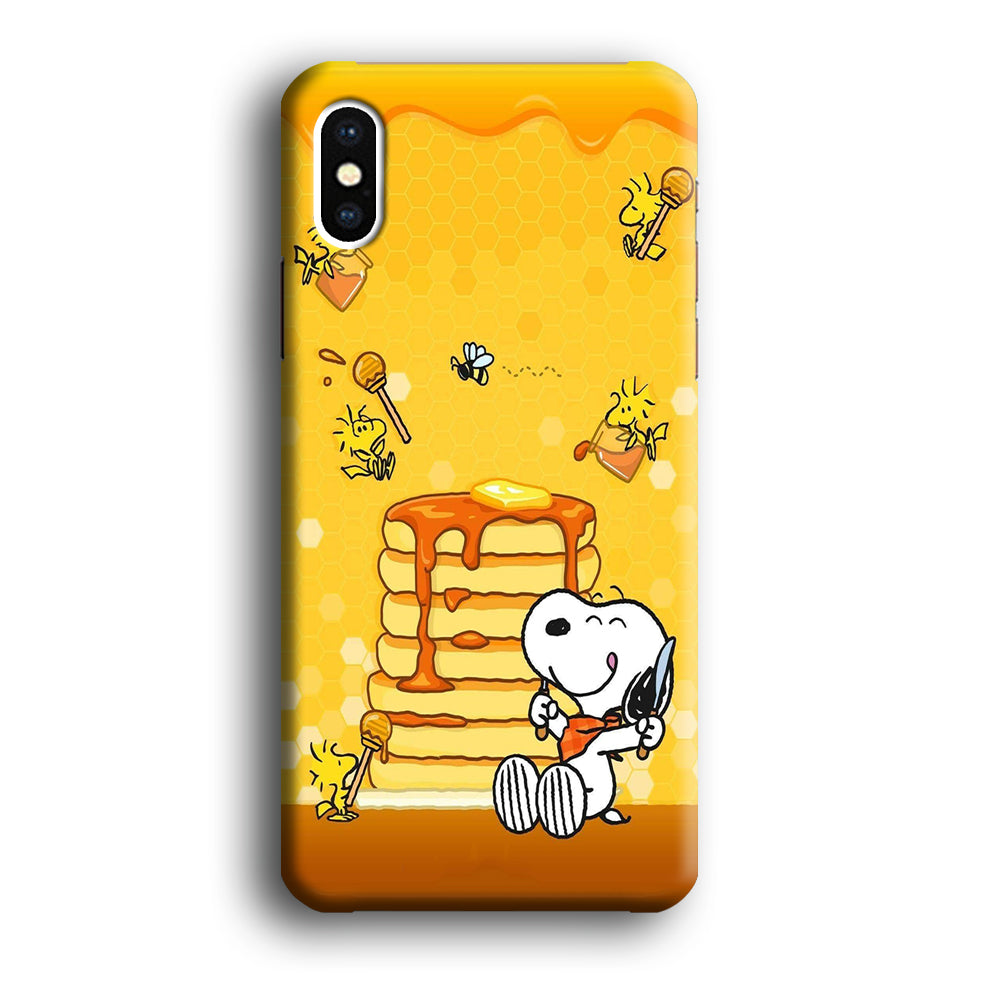Snoopy Eats Honey iPhone Xs Case-Phone Case-3D Case-Altracase
