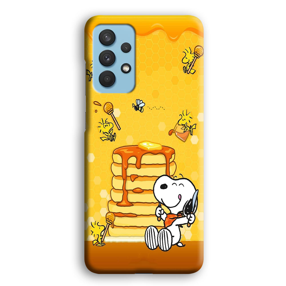 Snoopy Eats Honey Samsung Galaxy A32 Case-Phone Case-3D Case-Altracase