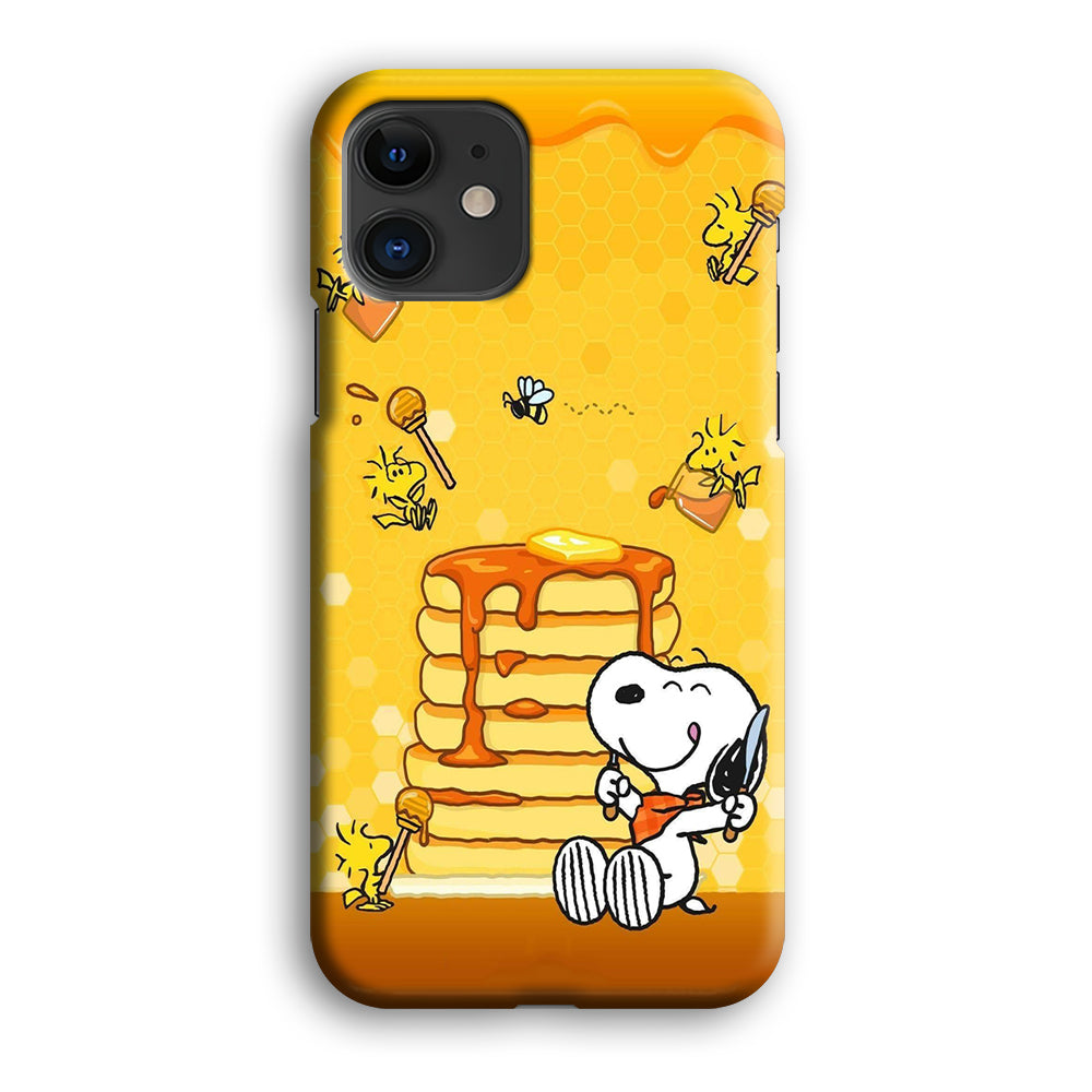 Snoopy Eats Honey iPhone 12 Case-Phone Case-3D Case-Altracase