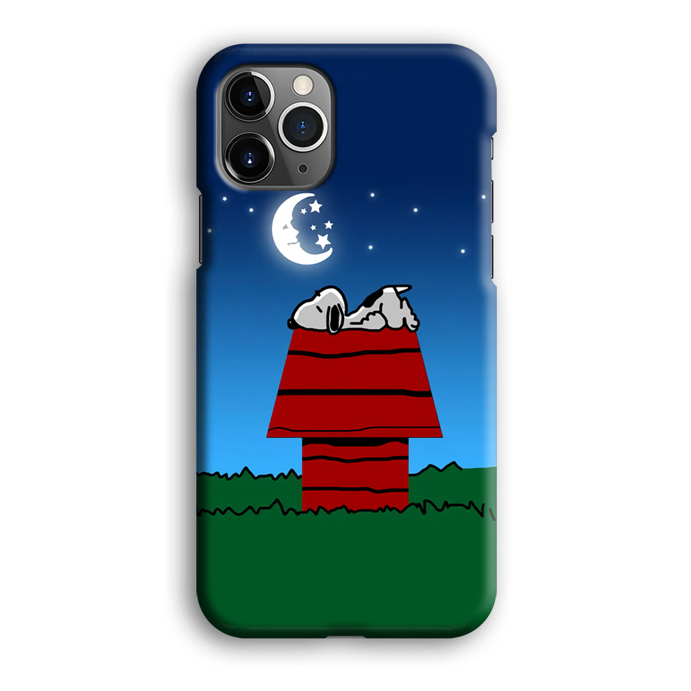 Snoopy Sleeps at Night iPhone 12 Pro Max Case-Phone Case-3D Case-Altracase