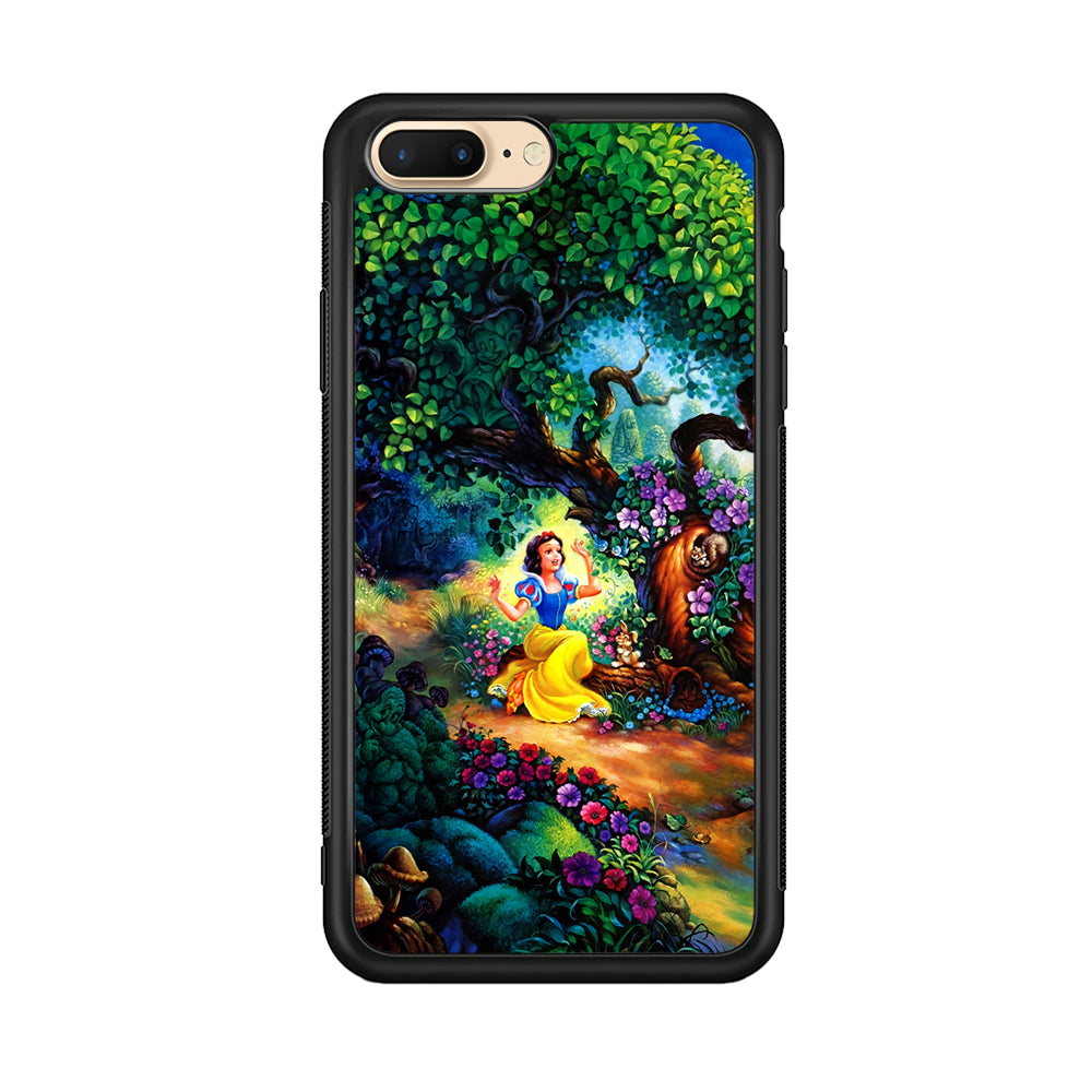 Snow White Painting iPhone 8 Plus Case-Phone Case-Rubber Black (2D Case)-Altracase