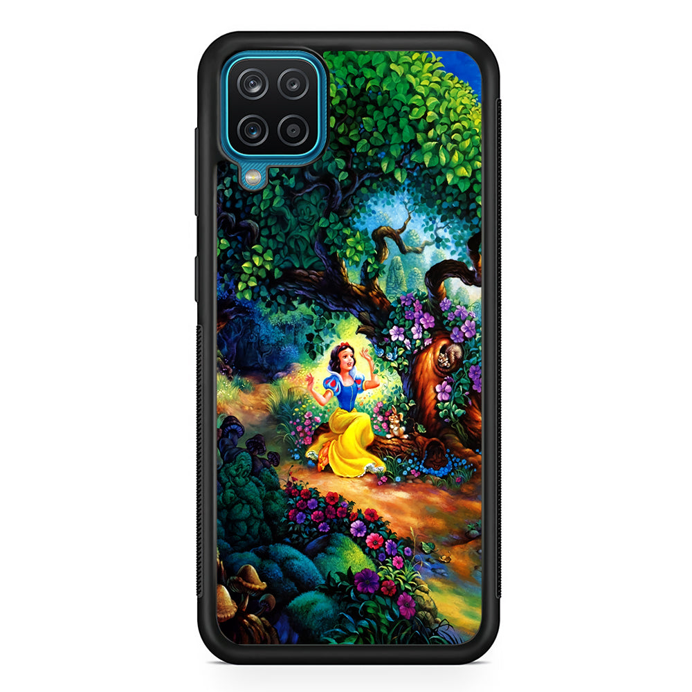Snow White Painting Samsung Galaxy A12 Case-Phone Case-Rubber Black (2D Case)-Altracase