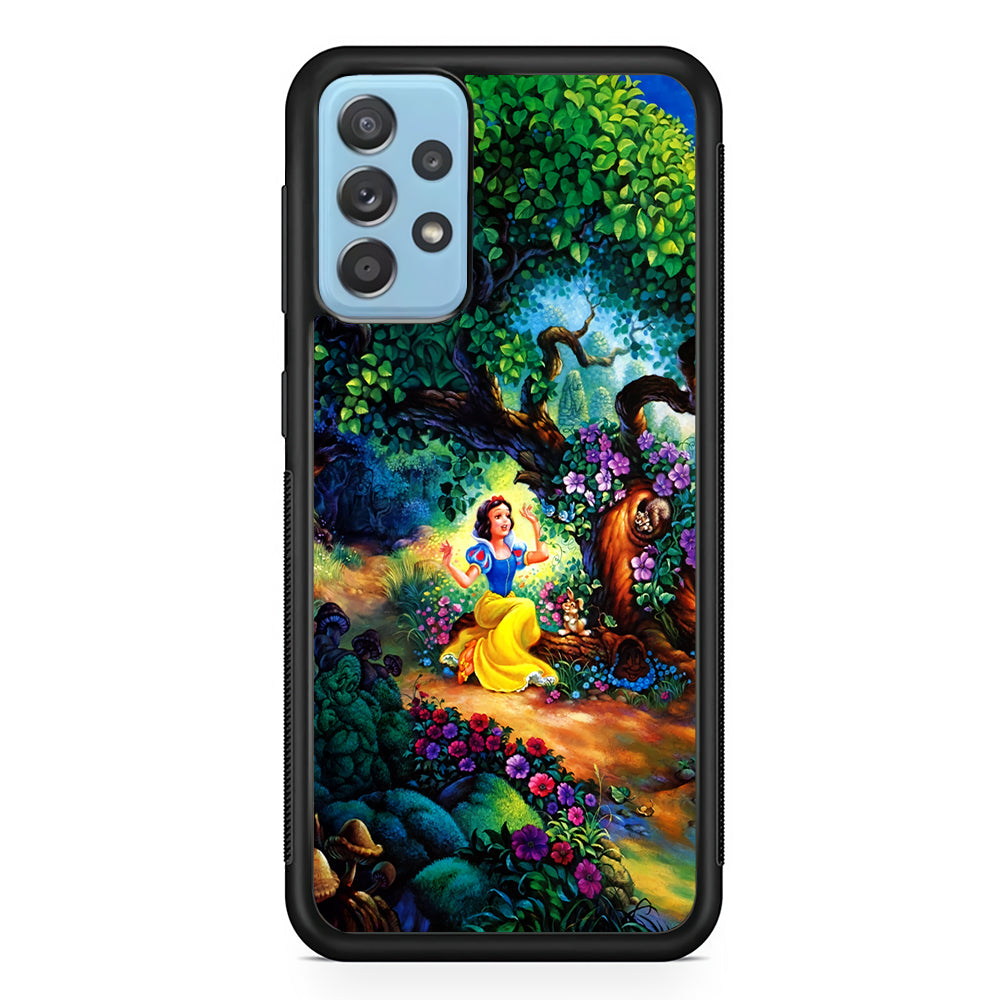 Snow White Painting Samsung Galaxy A72 Case-Phone Case-Rubber Black (2D Case)-Altracase