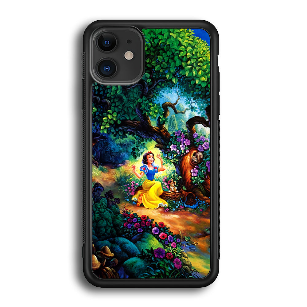 Snow White Painting iPhone 12 Mini Case-Phone Case-Rubber Black (2D Case)-Altracase
