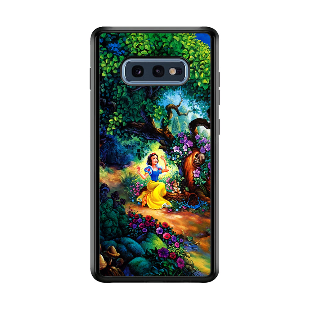 Snow White Painting Samsung Galaxy S10E Case-Phone Case-Rubber Black (2D Case)-Altracase