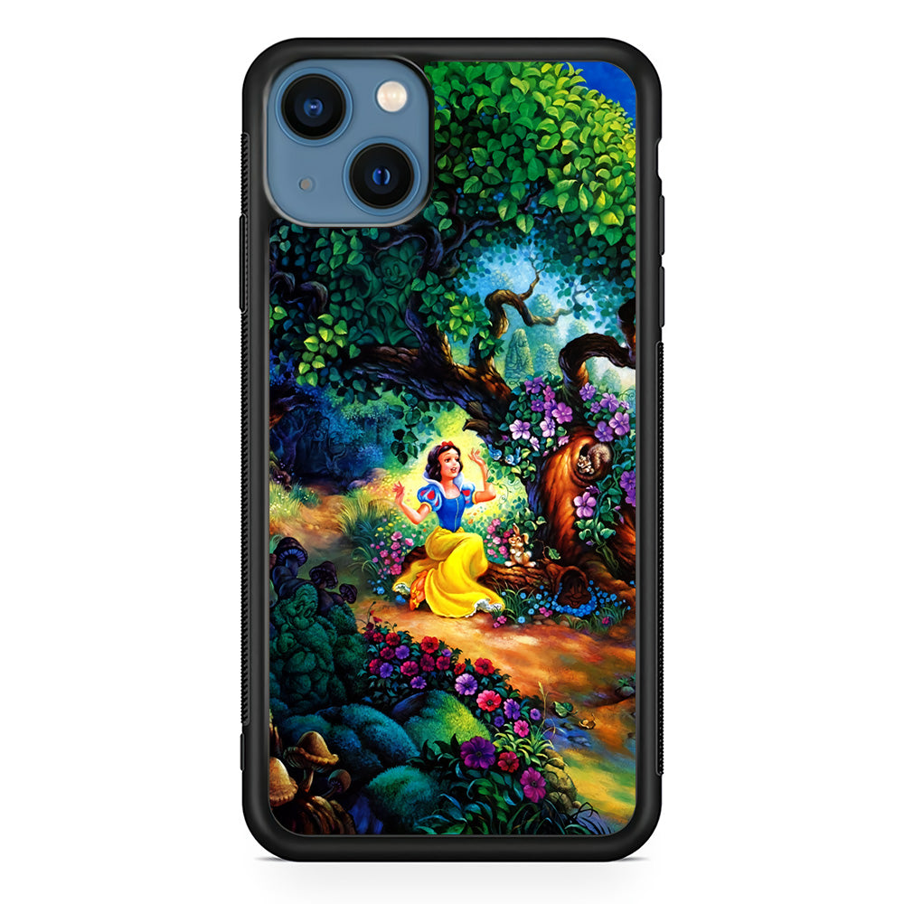 Snow White Painting iPhone 13 Mini Case-Phone Case-Rubber Black (2D Case)-Altracase