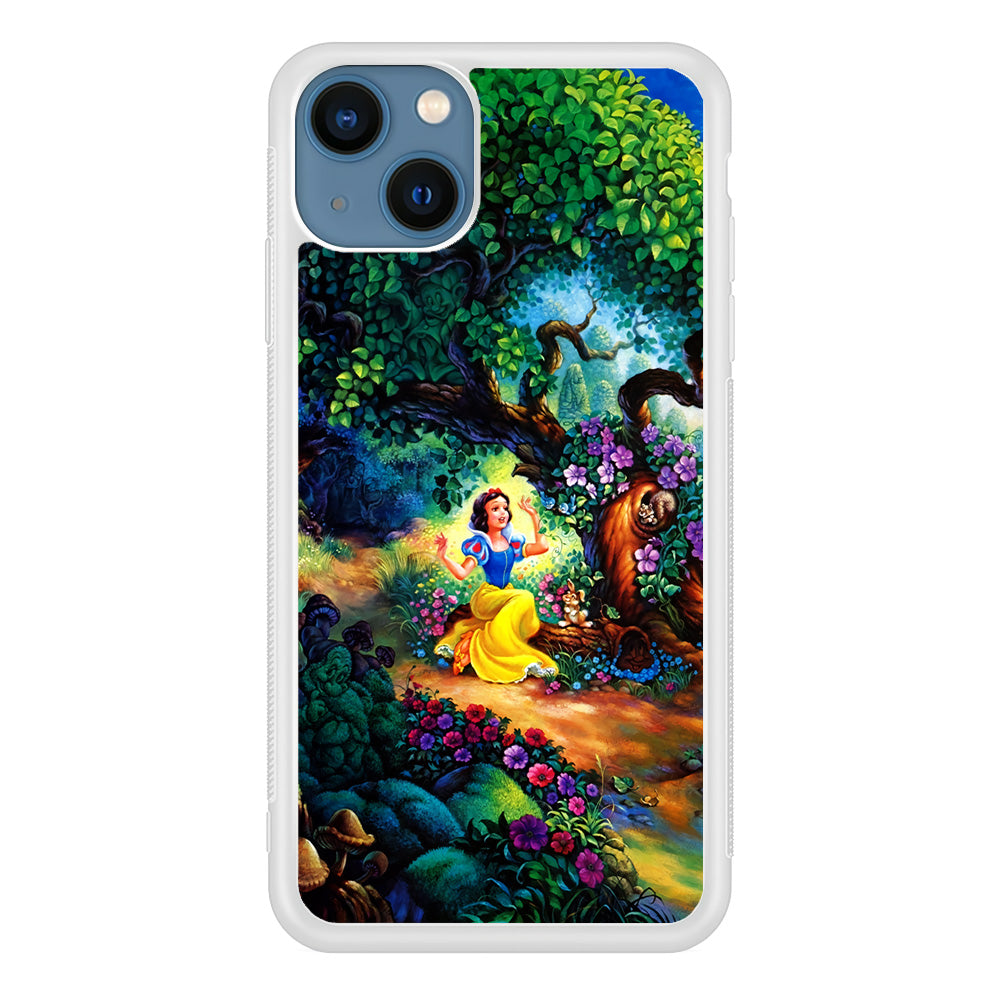 Snow White Painting iPhone 13 Mini Case-Phone Case-Rubber White (2D Case)-Altracase