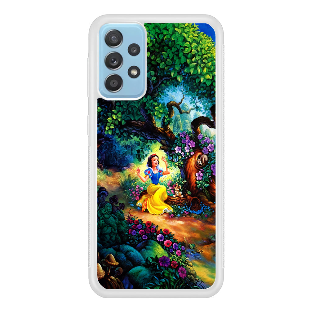 Snow White Painting Samsung Galaxy A72 Case-Phone Case-Rubber White (2D Case)-Altracase