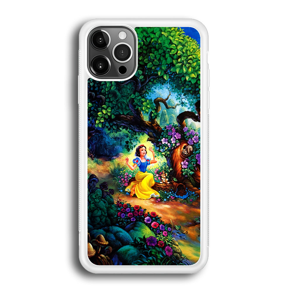 Snow White Painting iPhone 12 Pro Max Case-Phone Case-Rubber White (2D Case)-Altracase