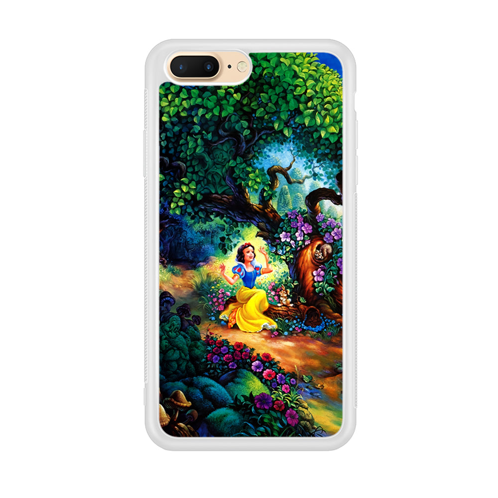 Snow White Painting iPhone 8 Plus Case-Phone Case-Rubber White (2D Case)-Altracase