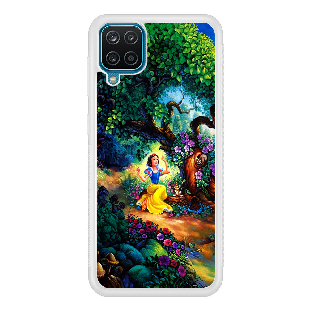 Snow White Painting Samsung Galaxy A12 Case-Phone Case-Rubber White (2D Case)-Altracase