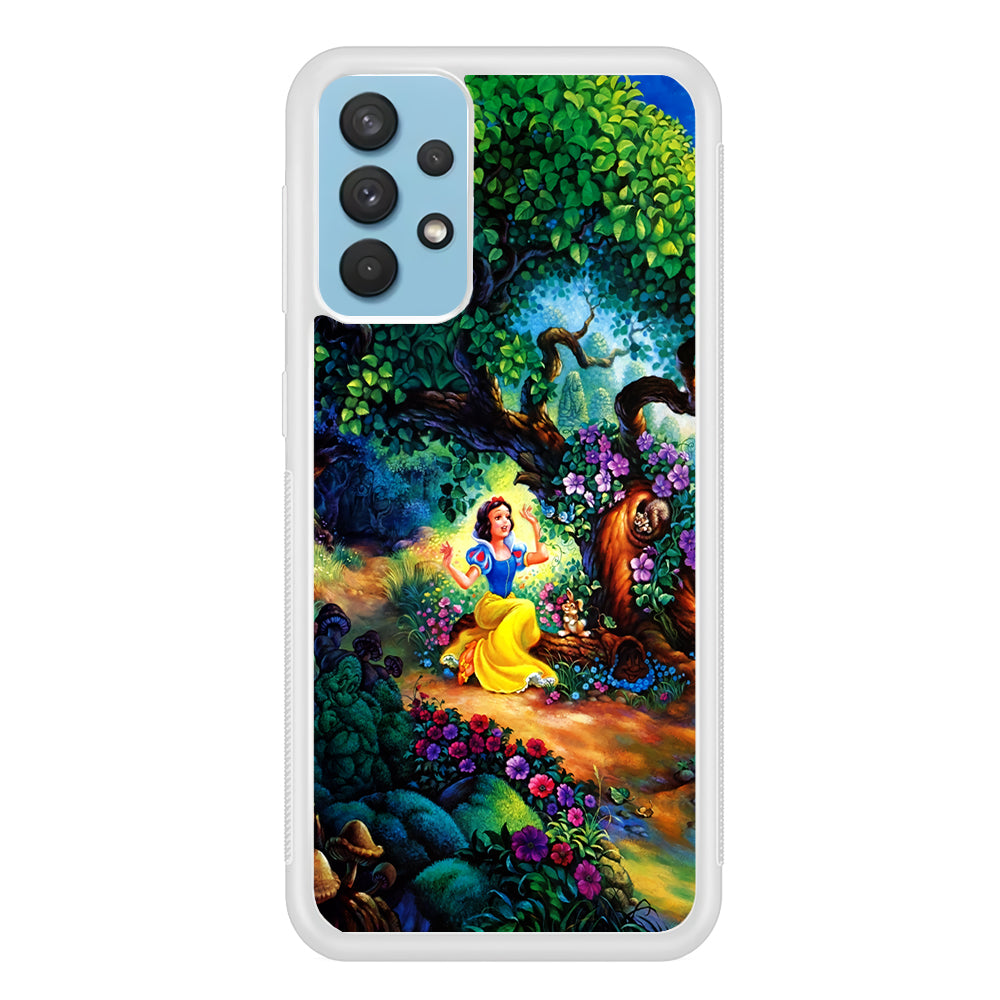 Snow White Painting Samsung Galaxy A32 Case-Phone Case-Rubber White (2D Case)-Altracase