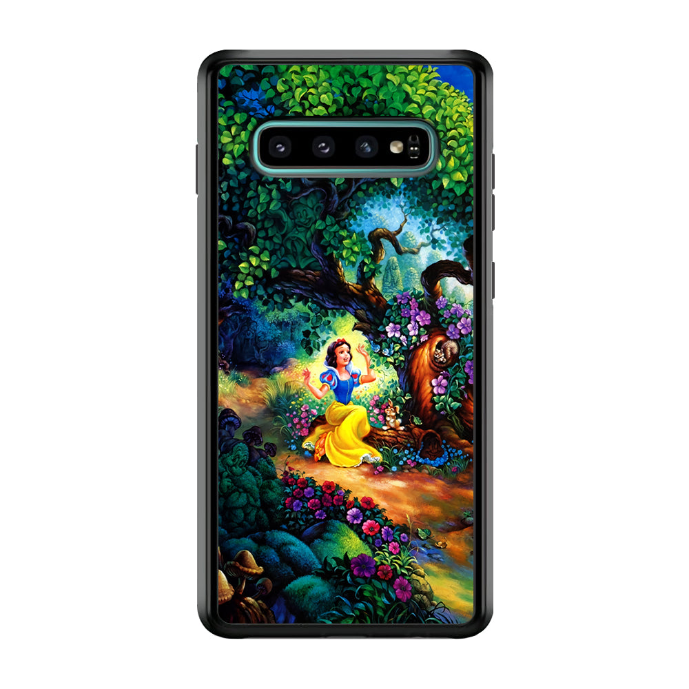 Snow White Painting Samsung Galaxy S10 Plus Case-Phone Case-Rubber Black (2D Case)-Altracase