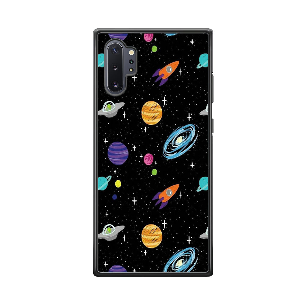 Space Pattern 003 Samsung Galaxy Note 10 Plus Case-Phone Case-Tempered Glass Case-Altracase