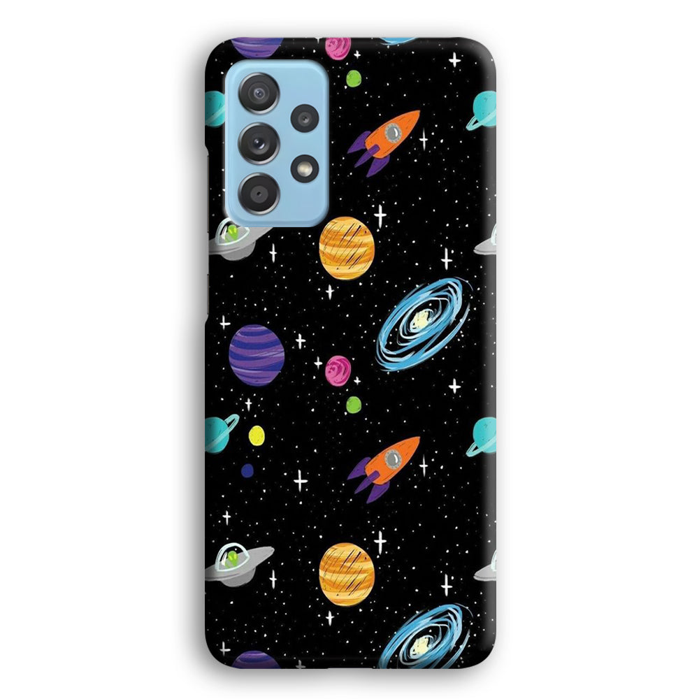 Space Pattern 003 Samsung Galaxy A52 Case-Phone Case-3D Case-Altracase