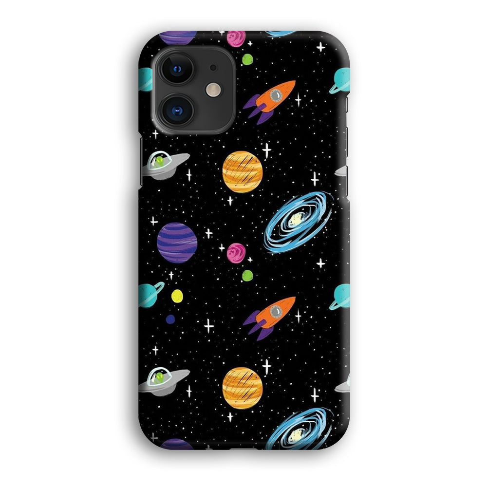 Space Pattern 003 iPhone 12 Case-Phone Case-3D Case-Altracase