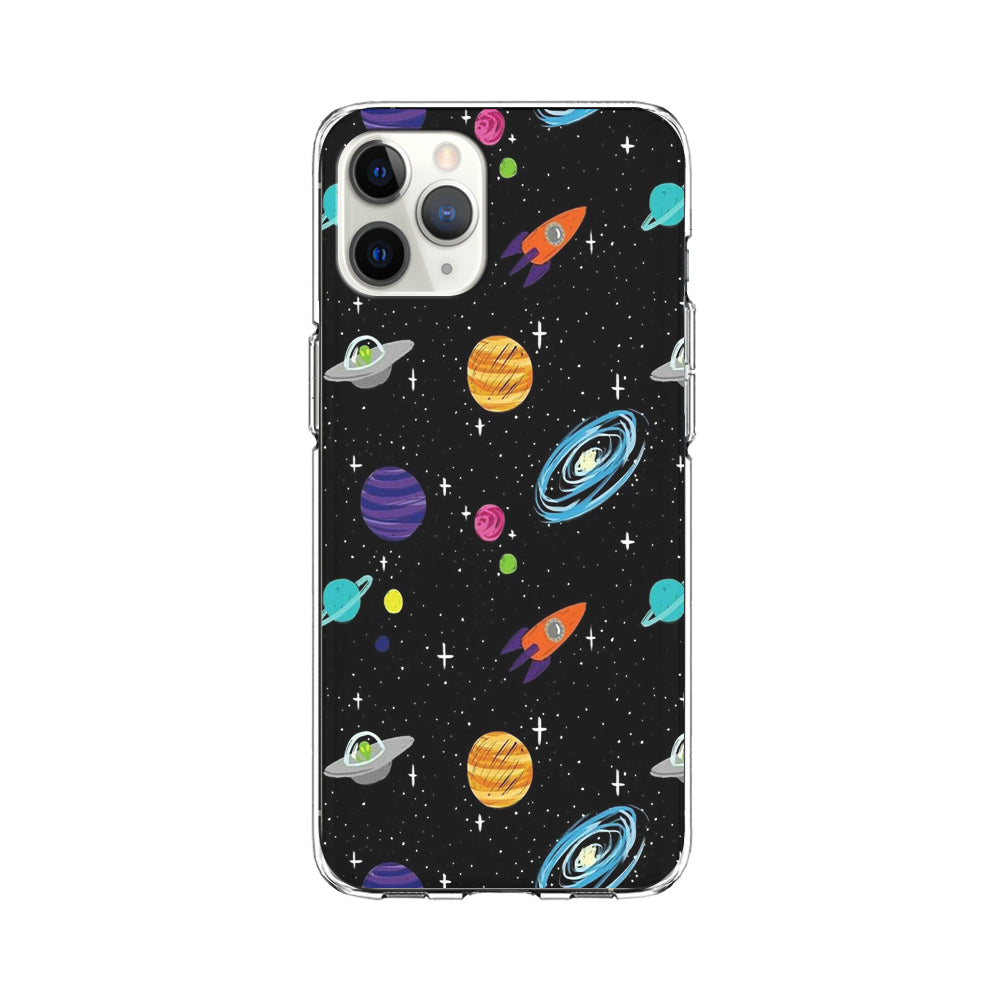 Space Pattern 003 iPhone 11 Pro Max Case-Phone Case-Clear Soft Case-Altracase