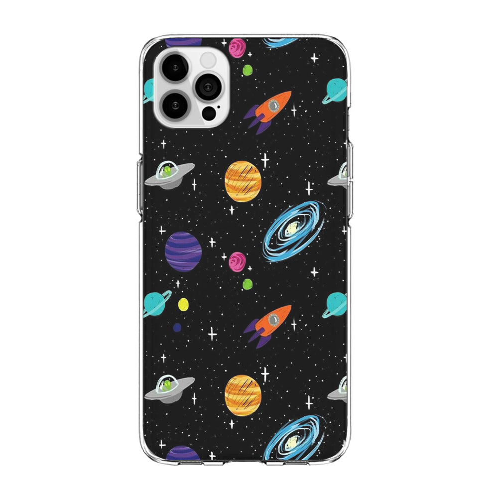 Space Pattern 003 iPhone 15 Pro Max Case-Phone Case-Clear Soft Case-Altracase