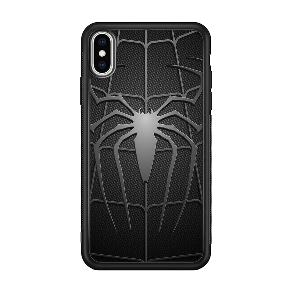 Spiderman 003 iPhone Xs Case-Phone Case-Rubber Black (2D Case)-Altracase