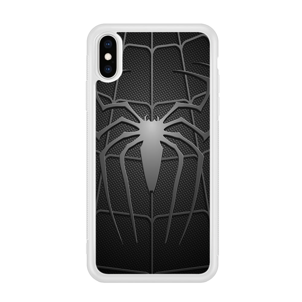 Spiderman 003 iPhone Xs Case-Phone Case-Rubber White (2D Case)-Altracase