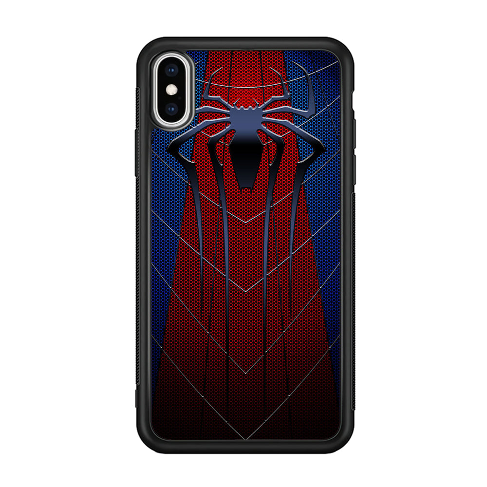 Spiderman 004 iPhone Xs Case-Phone Case-Rubber Black (2D Case)-Altracase