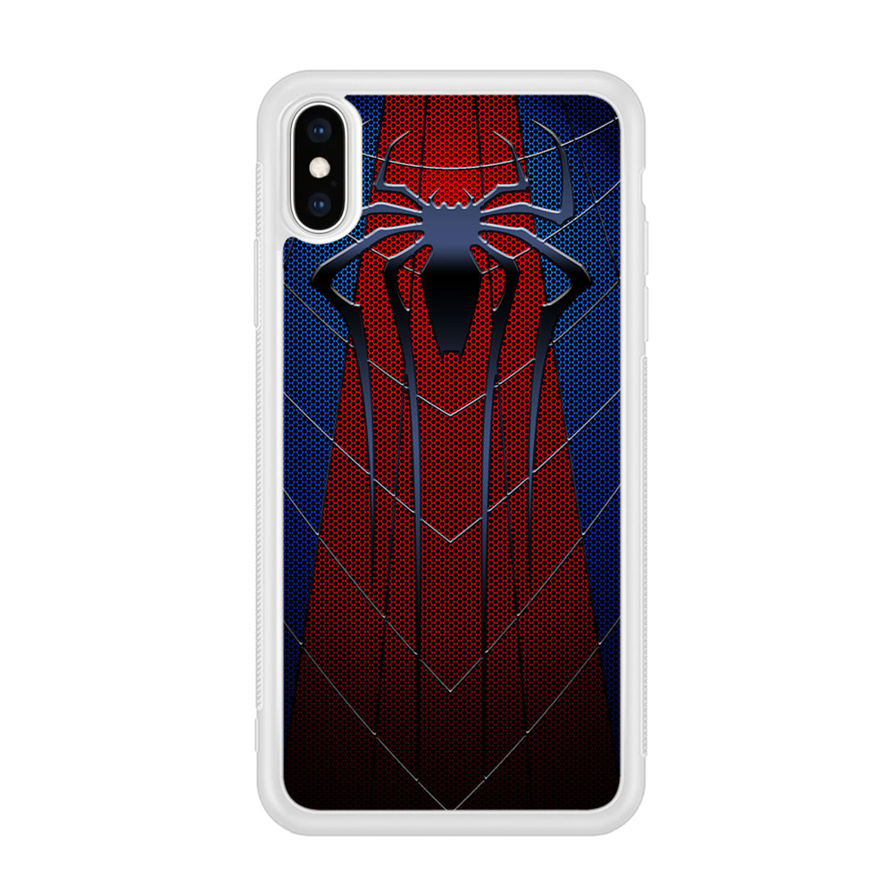 Spiderman 004 iPhone Xs Case-Phone Case-Rubber White (2D Case)-Altracase